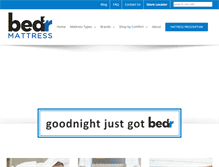 Tablet Screenshot of bedrmattress.com